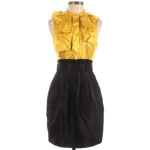LAST CHANCE—Fun yellow and black BCBGMAXAZRIA cocktail dress